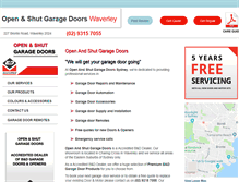 Tablet Screenshot of garagedoor-repair.com.au